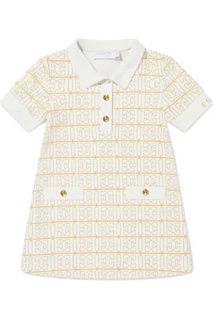 Escada Kleid mit Logo-Verzierung