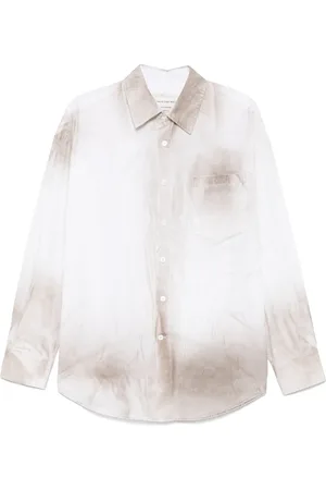 Feng Chen Wang Hemd mit Sandwashed-Effekt
