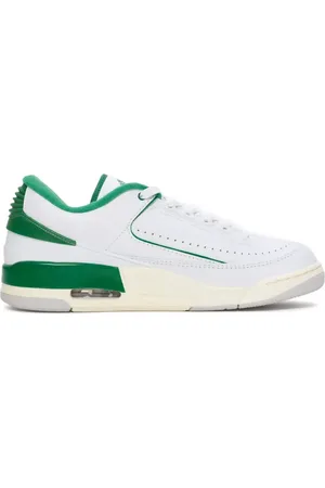 Jordan 2/3 WWhite/Pine Green" Sneakers