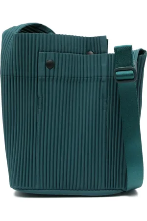 Issey Miyake Plissierte Kuriertasche