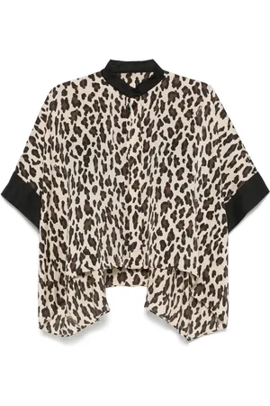 SACAI Bluse mit Leoparden-Print