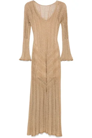 Twin-Set Maxikleid aus Lurex