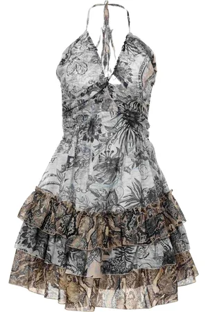 Roberto Cavalli Minikleid mit Blumen-Print