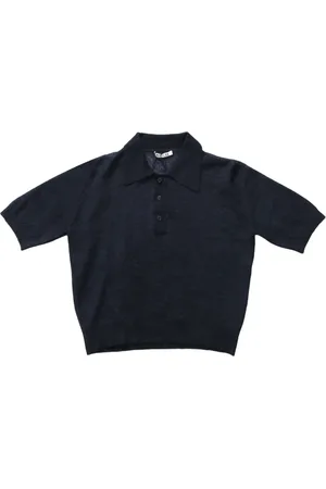 Auralee Fein gestricktes Sheer-Poloshirt