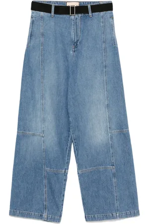 Plan C Weite Jeans mit Cargo-Taschen
