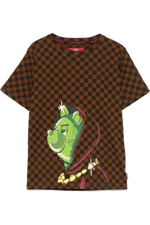 Sprayground Hidden In The Checkered T-Shirt