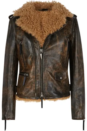 Giuseppe Zanotti Jacke mit Shearling-Futter