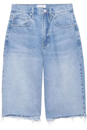 Frame Ungesäumte Jeans-Shorts