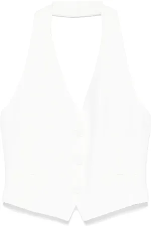 Patrizia Pepe Weste mit Neckholder-Ausschnitt