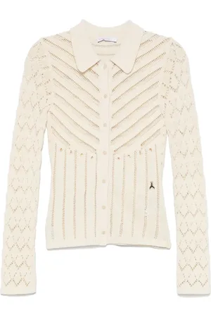 Patrizia Pepe Cardigan mit Lochstrickmuster