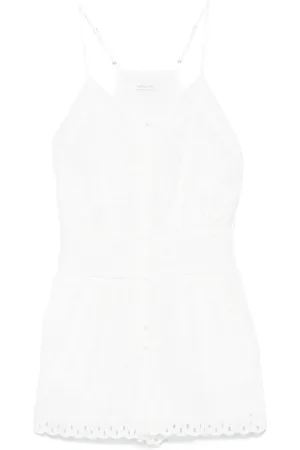 Patrizia Pepe Playsuit mit Lochstickerei