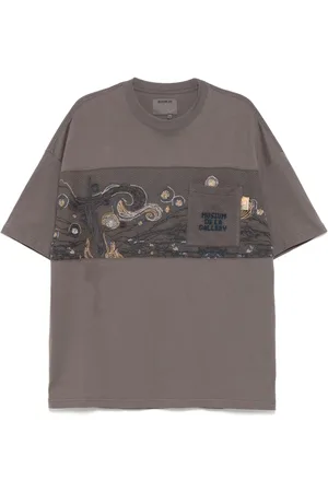 Musium Div. T-Shirt mit Logo-Stickerei