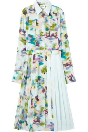 ST. JOHN Kleid mit abstraktem Print