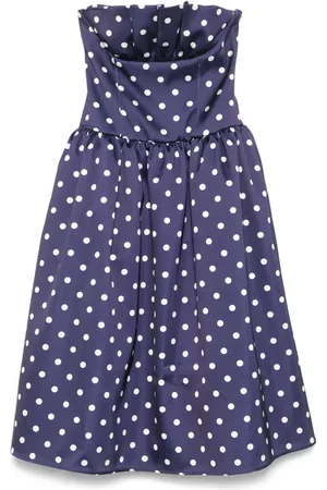 Self-Portrait Midikleid mit Polka Dots