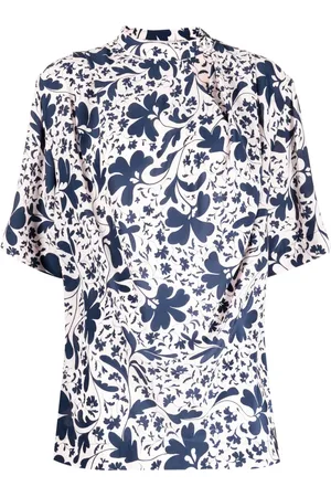 Stella McCartney Seidenbluse mit Blumen-Print