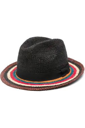Paul Smith Signature Stripe Strohhut