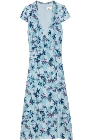 Zadig & Voltaire Kleid mit Palmen-Print