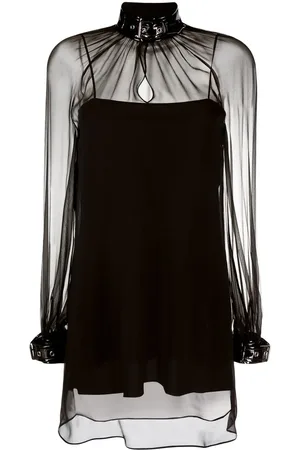 Moschino Bluse mit Schnallenkragen