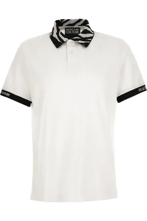 VERSACE Poloshirt mit gemustertem Kragen