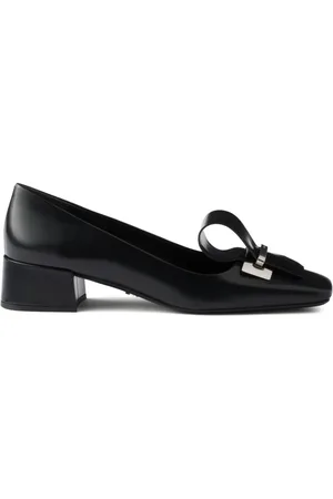 Prada Pumps aus gebürstetem Leder 35mm