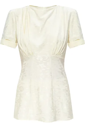 Jil Sander Jacquard-Bluse mit Blumenmuster
