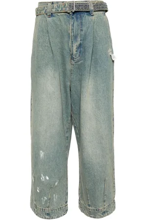 Musium Div. Weite Jeans mit Gürtel