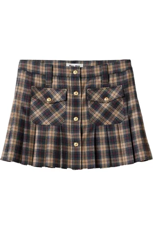 Miu Miu Karierter Minirock