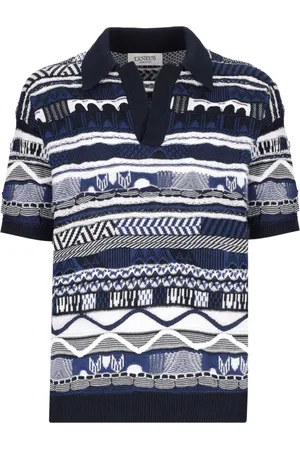 LANEUS Poloshirt aus Jacquard