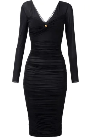 Elisabetta Franchi Organza-Kleid mit Broschendetail
