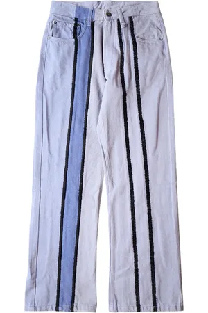 Glass Cypress Gestreifte "Purple" Jeans