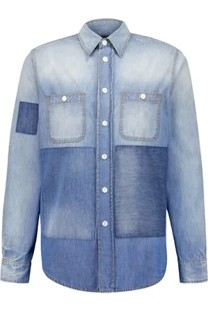 Givenchy Jeanshemd im Patchwork-Look