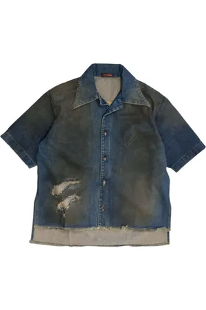 LU’U DAN Kastiges Jeanshemd