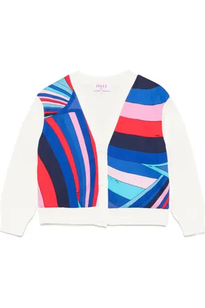 PUCCI Junior Cardigan mit Iride-Print