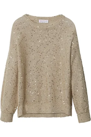 Brunello Cucinelli Bestickte Bluse mit Pailletten