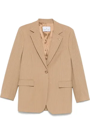 Manuel Ritz Nadelstreifen-Blazer mit Pailletten