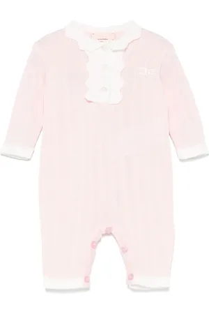 Elisabetta Franchi Strampler mit Logo-Stickerei