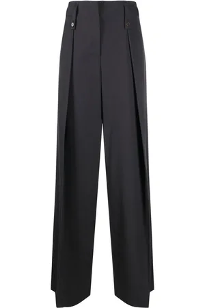 Low Classic High-Waist-Hose mit Falten