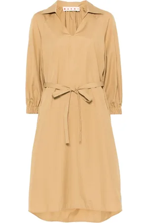 Marni Midikleid aus Popeline
