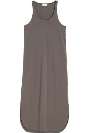 LEMAIRE Maxikleid mit Diagonalschnitt