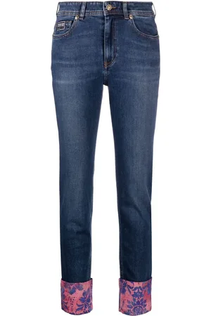 VERSACE Skinny-Jeans mit Barock-Bündchen