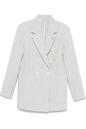 Manuel Ritz Doppelreihiger Blazer mit Streifen