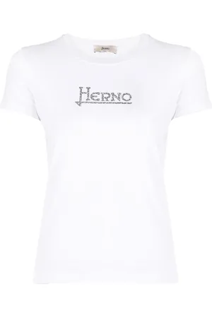 HERNO T-Shirt mit Nieten