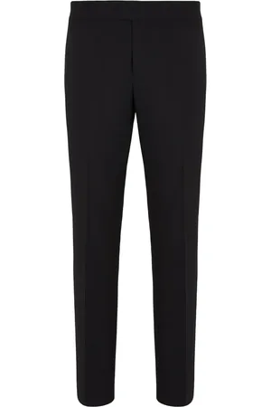 Giorgio Armani Schmale Hose mit Bügelfalten