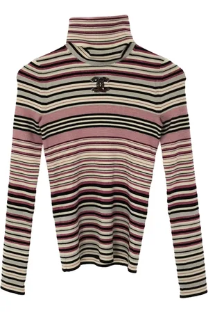 CHANEL 1986-1988 gestreifter Pullover