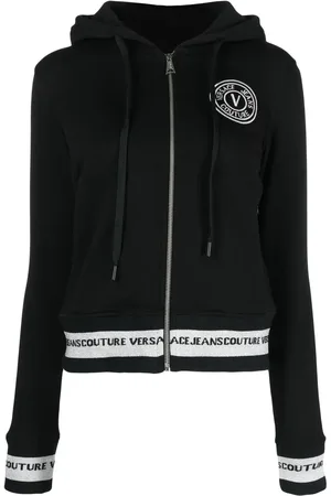 VERSACE Kapuzenjacke mit Logo-Stickerei