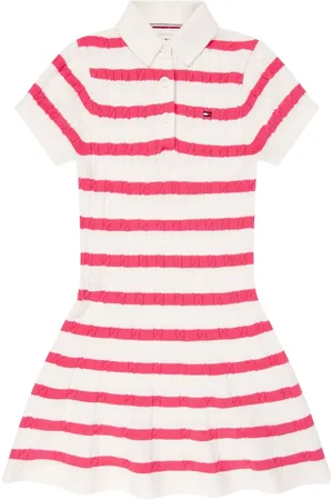 Tommy Hilfiger Polokleid mit Zopfmuster