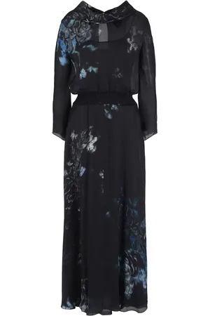 Giorgio Armani Maxikleid aus Seide mit Blumen-Print