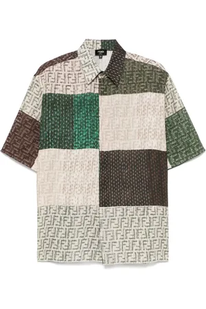 Fendi Leinenhemd mit FF