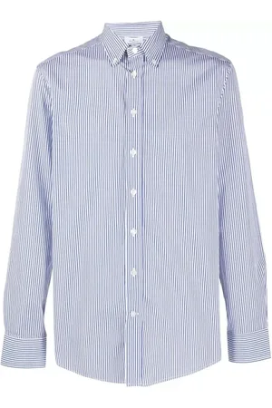 Etro Gestreiftes Hemd mit Logo-Stickerei