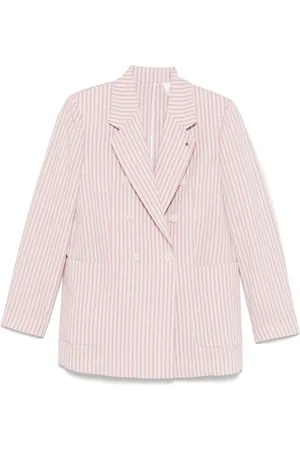 Manuel Ritz Doppelreihiger Blazer mit Streifen